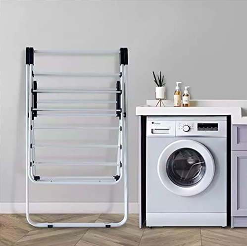 TENDEDERO PLEGABLE 156.5X58.5X95CM BLANCO BIGHOUSE - 5