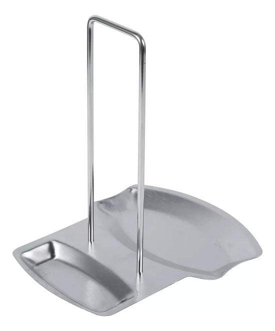 ESTANTE CON TAPA PARA OLLAS 1 PIEZA SOPORTE PARA CUCHARAS GRIS - 1