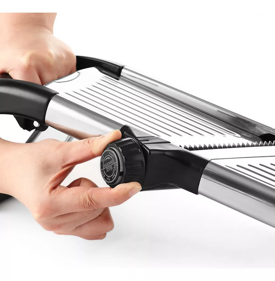 MANDOLINA CORTADOR VERDURAS RALLADOR PICADOR COCINA EN COLOR NEGRO - 2