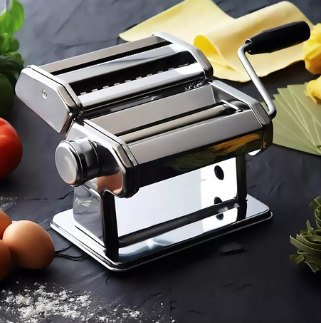 MAQUINA PARA HACER PASTA SPAGHETTI 3 EN 1 COLOR PLATEADO - 2