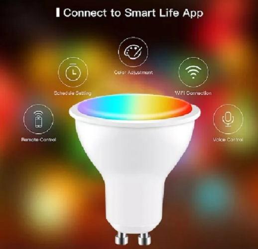 AMPOLLETA INTELIGENTE SMART GU10 - GOOGLE - ALEXA MEGABRIGHT RGB - 4