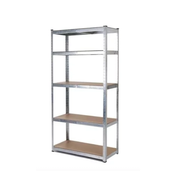 ESTANTE RACK METALICO 180 X 90 X 40 GALVANIZADO IMSI HOME PLATEADO - 1