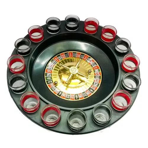 JUEGO DE RULETA CASINO DE SHOTS CORTITOS PARA ALCOHOL - 1