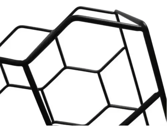 PORTA VINO BOTELLAS RACK METALICO PLEGABLE 11 BOTELLAS EN COLOR NEGRO - 4