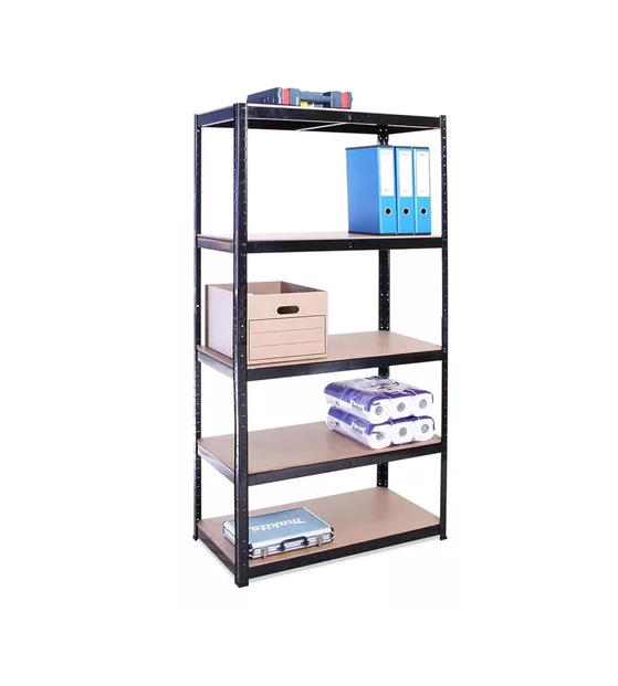ESTANTERIAS METALICAS RACK METALICO REPISAS EN COLOR NEGRO 180X90X40 - 3