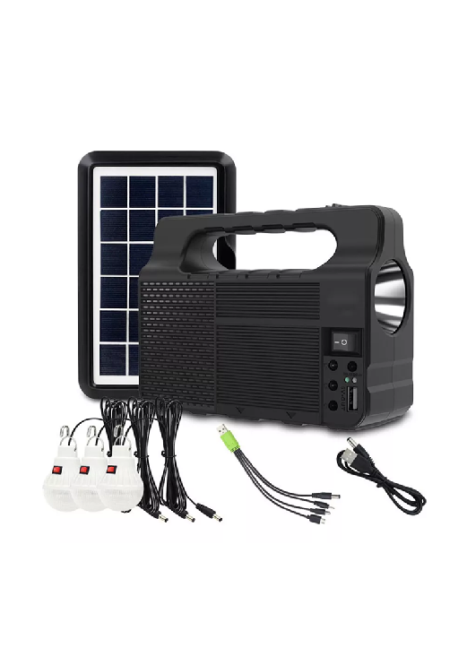 KIT SOLAR DE EMERGENCIA CAMPING USB, 3 AMPOLLETAS LUZ, EN COLOR BLANCO NEUTRO - 2