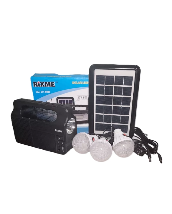 KIT SOLAR DE EMERGENCIA CAMPING USB, 3 AMPOLLETAS LUZ, EN COLOR BLANCO NEUTRO - 4