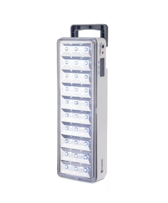 LAMPARA DE EMERGENCIA LED CON BATERIA RECARGABLE, 30 LEDS, 120 LUM, 5W, EN COLOR BLANCO - 1