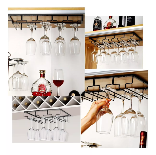 COLGADOR DE COPAS METAL CROMADO BAR ORGANIZACION - 5
