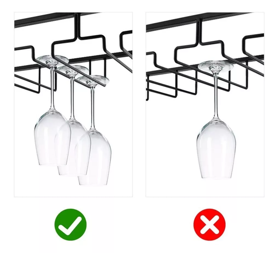 COLGADOR DE COPAS METAL CROMADO BAR ORGANIZACION - 6