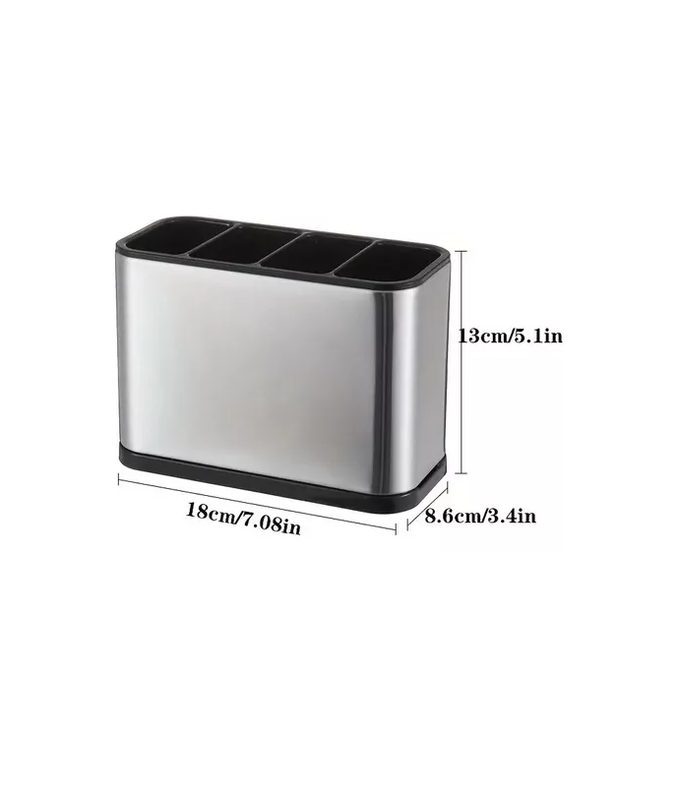 ESCURRIDOR DE CUBIERTOS UTENSILIOS COCINA ACERO INOXIDABLE - 2