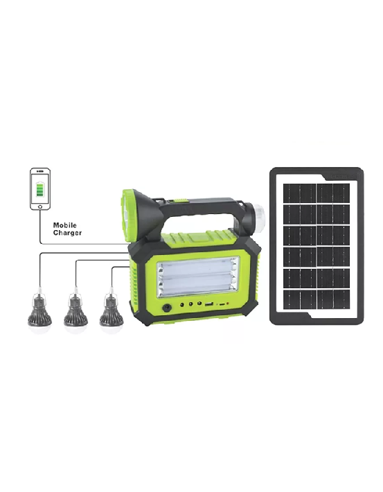 KIT SOLAR DE CAMPING Y EMERGENCIA, LUZ Y CARGADOR - 4