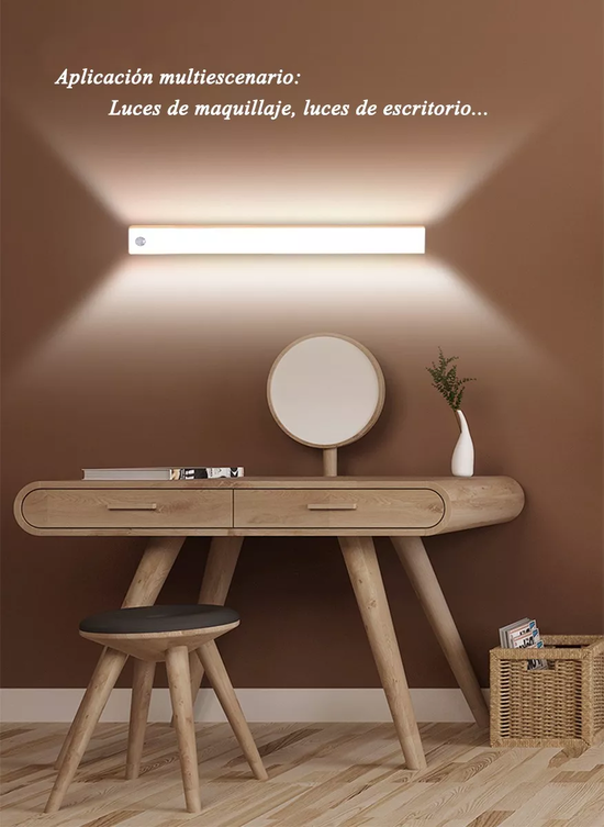 LED CON SENSOR MOVIMIENTO COCINA ARMARIOS ESCALE GABINETES EN COLOR BLANCO - 5