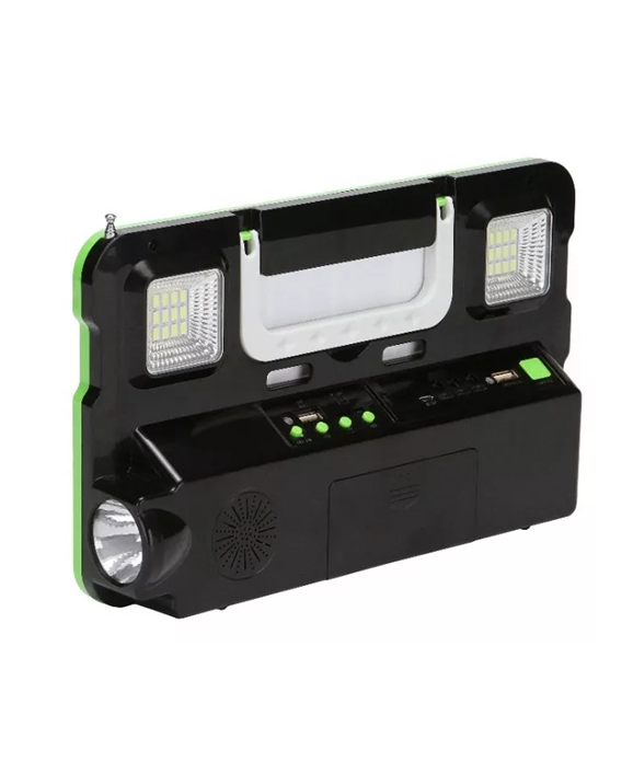 KIT SOLAR EMERGENCIA CAMPING, AMPOLLETA LED, FM RADIO, MP3 - 6