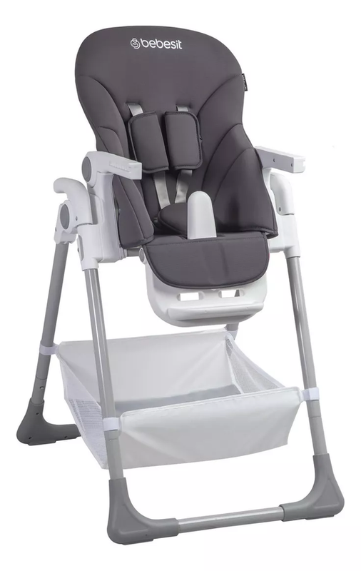 SILLA DE COMER BEBE  PLEGABLE BEBESIT SNACK CON DISEÑOS GRIS - 2