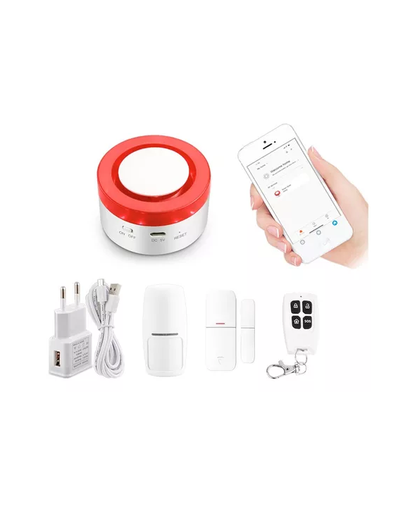 KIT SISTEMA DE ALARMA INTELIGENTE WIFI CON SIRENA - 3