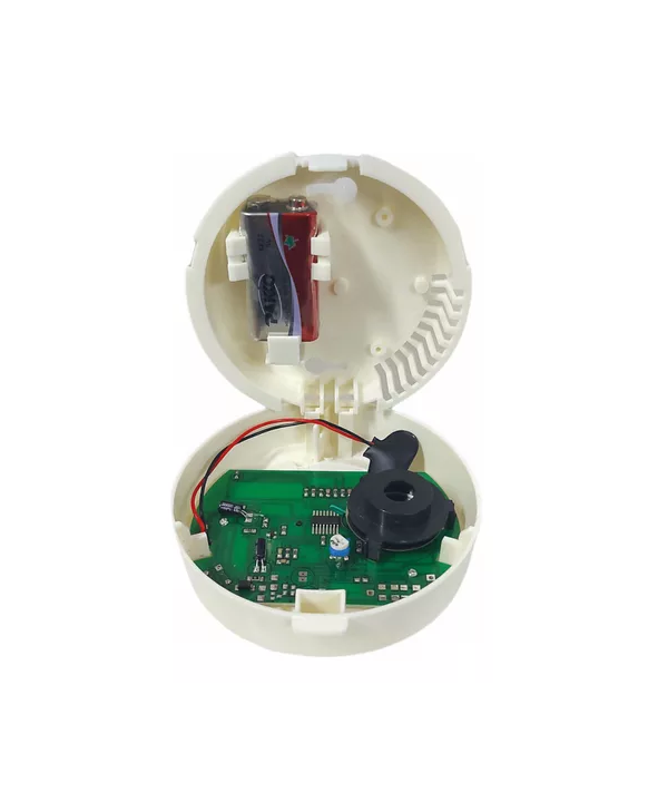 DETECTOR DE HUMO 4.1 PULGADAS 85 DB 9V CON BATERIA - 5