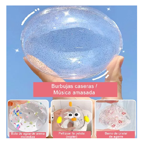 5 ROLLOS DE CINTA DE BURBUJA DOBLE CARA SURTIDOS DIY - 3