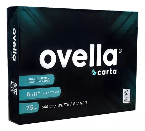RESMA CARTA OVELLA 75 G/M2 X 500 HOJAS V-A EN COLOR BLANCO - 2