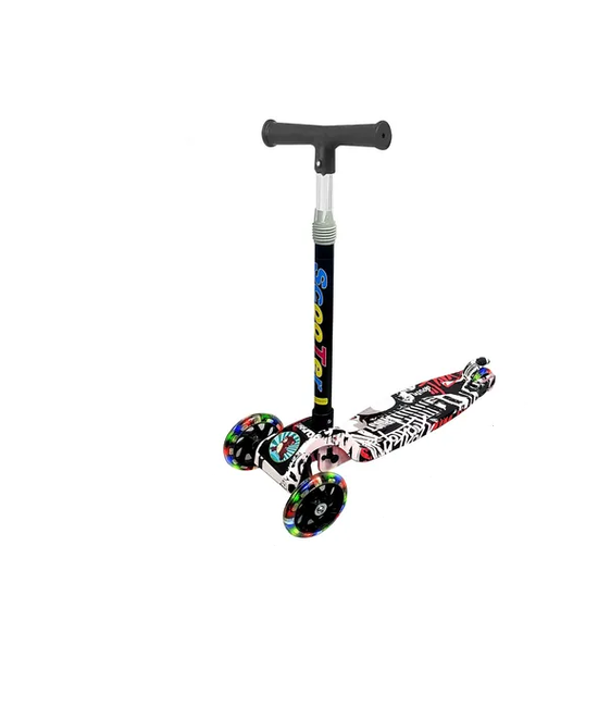 MONOPATIN SCOOTER RUEDAS LUZ LED MULTICOLOR - 1