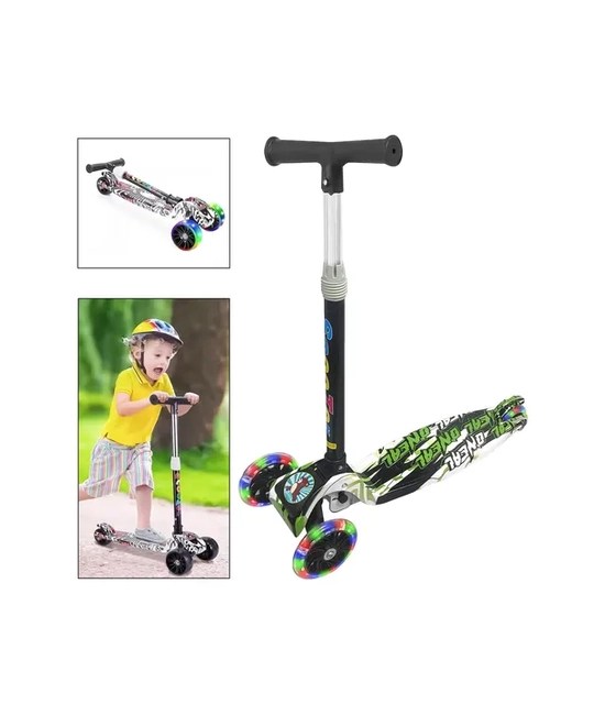MONOPATIN SCOOTER RUEDAS LUZ LED MULTICOLOR - 4