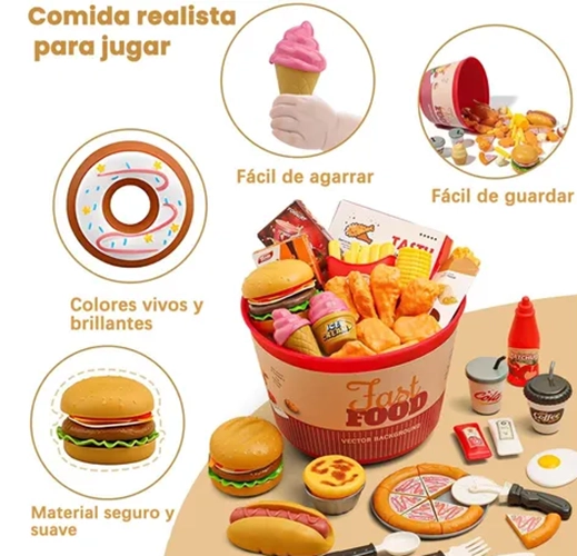 JUGUETES DE COCINA PARA NIÑOS PARA ALIVIAR EL ESTRE S - 3