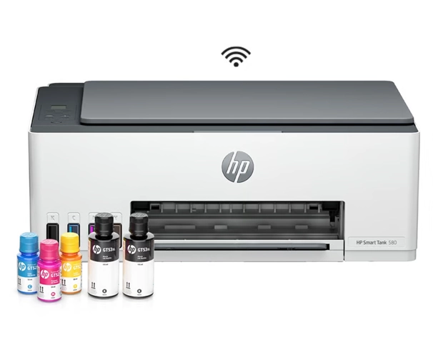 IMPRESORA MULTIFUNCION HP SMART TANK 580 TINTA CONTINUA CON WIFI EN COLOR BLANCO - 2