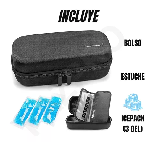 BOLSO COOLER PARA INSULINA DIABE TICOS, INCLUYE 4 HIELOS - 3