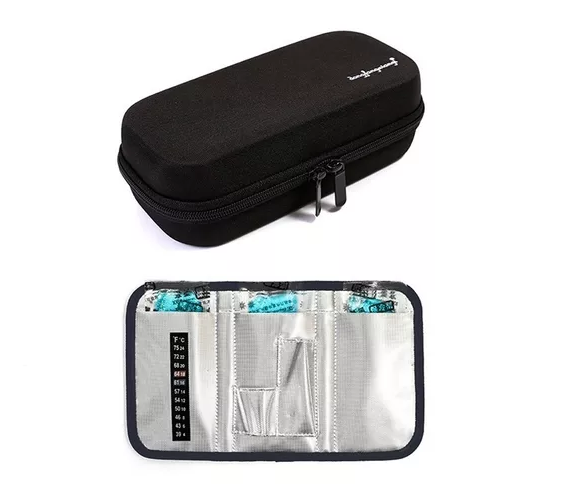 BOLSO COOLER PARA INSULINA DIABE TICOS, INCLUYE 4 HIELOS - 4