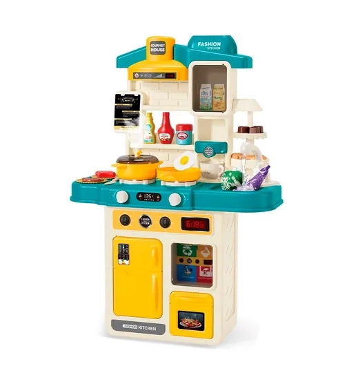 COCINA INTERACTIVA MODERNA PARA NIÑAS Y NIÑOS CON SONIDO Y LUCES AZUL - 1