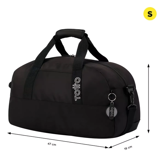 MALETA DEPORTIVA ACTIVE S TOTTO COLOR EN COLOR NEGRO LISO - 4