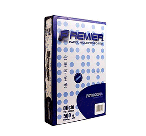 RESMA CARTA MULTIFUNCIONAL 500 HOJAS PREMIER EN COLOR BLANCO 75GR - 1