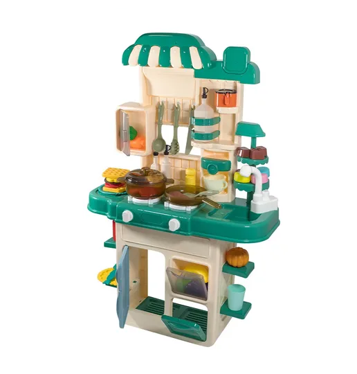 COCINA INTERACTIVA MODERNA PARA NIÑAS Y NIÑOS CON SONIDO Y LUCES VERDE - 1
