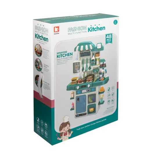 COCINA INTERACTIVA MODERNA PARA NIÑAS Y NIÑOS CON SONIDO Y LUCES VERDE - 2