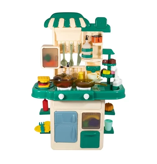 COCINA INTERACTIVA MODERNA PARA NIÑAS Y NIÑOS CON SONIDO Y LUCES VERDE - 3