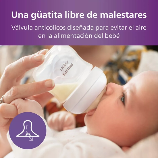 MAMADERAS NATURAL RESPONSE PHILIPS AVENT SCY900/02 0M+ 125ML EN COLOR BLANCO - 4