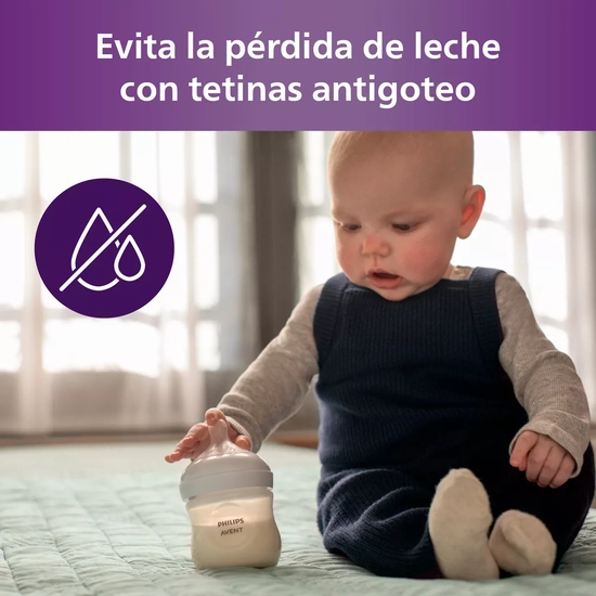 MAMADERAS NATURAL RESPONSE PHILIPS AVENT SCY900/02 0M+ 125ML EN COLOR BLANCO - 5