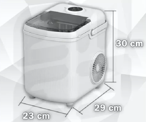 MAQUINA PARA HACER HIELO DE ENCIMERA ELE CTRICA EN COLOR EN COLOR BLANCO - 3