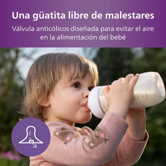 MAMADERAS NATURAL RESPONSE PHILIPS AVENT SCY906/02 3M+ 330ML EN COLOR BLANCO - 4