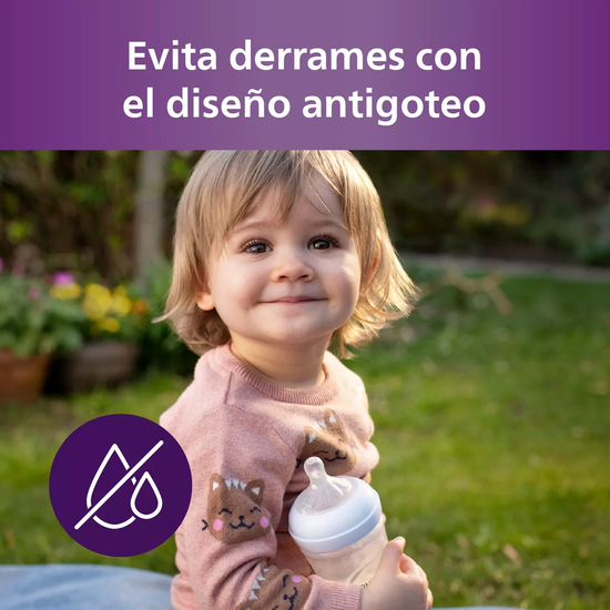 MAMADERAS NATURAL RESPONSE PHILIPS AVENT SCY906/02 3M+ 330ML EN COLOR BLANCO - 5