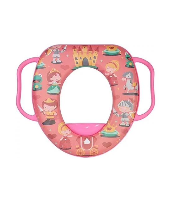 ADAPTADOR PARA INODORO WC ACOLCHADO, COLOR ROSADO - 2