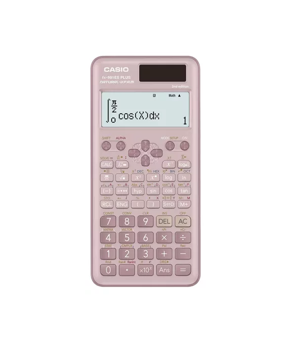 CALCULADORA CASIO FX-991 ES PLUS, 2DA EDICION, COLOR ROSADO - 1