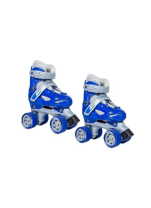 PATIN 4 RUEDAS + SET PROTECCION TALLA 25-28, AZUL - 2