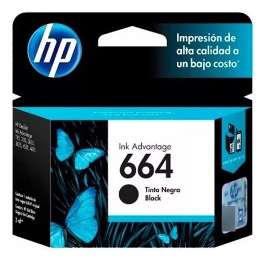 CARTUCHO DE TINTA HP 664 EN COLOR EN COLOR NEGRO - 1