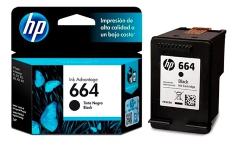 CARTUCHO DE TINTA HP 664 EN COLOR EN COLOR NEGRO - 2