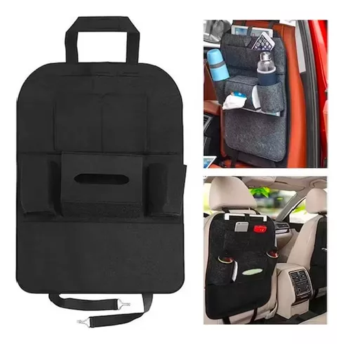 ORGANIZADOR BOLSO PARA ASIENTO DE AUTO, COLOR EN COLOR NEGRO - 2
