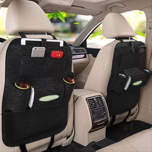 ORGANIZADOR BOLSO PARA ASIENTO DE AUTO, COLOR EN COLOR NEGRO - 3