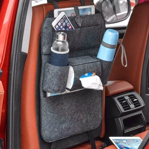 ORGANIZADOR BOLSO PARA ASIENTO DE AUTO, COLOR EN COLOR NEGRO - 5