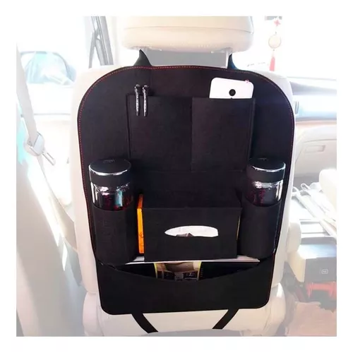 ORGANIZADOR BOLSO PARA ASIENTO DE AUTO, COLOR EN COLOR NEGRO - 6