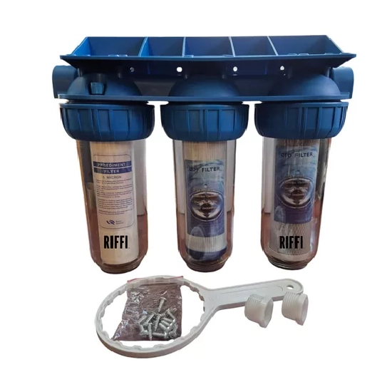 FILTRO AGUA 3 ETAPAS ANTISARRO ABLANDADOR 10 PULGADAS 5 MICRAS - 1